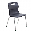 Titan 4 Leg Classroom Chairs Charcoal (9-13yrs)