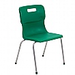 Titan 4 Leg Classroom Chairs Green (9-13yrs)