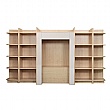 Small Library Bookcase Grey
