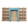Small Library Bookcase Cyan