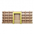 Large Library Bookcase Lime