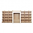 Large Library Bookcase White