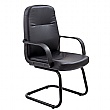 Canasta Leather Look Visitor Chair