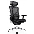 F94 Mesh and Fabric Office Chair With Headrest