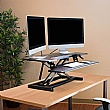 2 Level Height Adjustable Sit Stand Workstation for Desks