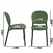 Evergreen Eco Bistro Chair (Pack of 2)