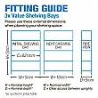 BiGDUG Essentials 3x Bay Shelving Kit