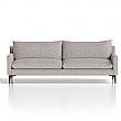 Emmy Cushioned 3 Seater Sofa Light Grey