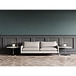 Emmy Cushioned 3 Seater Sofa Light Grey