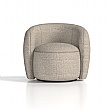 Phoebe Swivel Accent Chair Cream Boucle