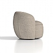 Phoebe Swivel Accent Chair Cream Boucle