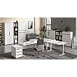 Germania Mailand Height Adjustable L Shaped Desk