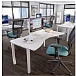 Gresham Mesa Double Wave Single Bench Desks