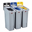 Rubbermaid Slim Jim Recycling Stations