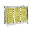 Static Triple Column 24 Tray Storage Unit