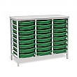 Static Triple Column 24 Tray Storage Unit