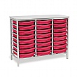 Static Triple Column 24 Tray Storage Unit