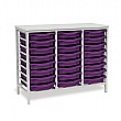 Static Triple Column 24 Tray Storage Unit