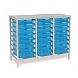 Static Triple Column 24 Tray Storage Unit