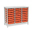 Static Triple Column 24 Tray Storage Unit