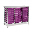 Static Triple Column 24 Tray Storage Unit