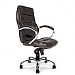 Sandown High Back Italian Leather Faced Synchronous Executive Chair