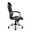 Sandown High Back Italian Leather Faced Synchronous Executive Chair