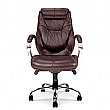 Sandown High Back Italian Leather Faced Synchronous Executive Chair