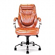 Sandown High Back Italian Leather Faced Synchronous Executive Chair