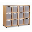 12 Tray Quad Static Storage