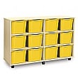 12 Tray Triple Mobile Storage