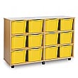 12 Tray Triple Mobile Storage