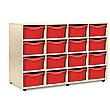 16 Tray Double Mobile Storage