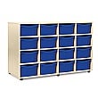 16 Tray Double Mobile Storage