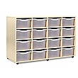 16 Tray Double Mobile Storage