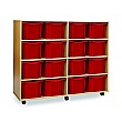 16 Tray Triple Mobile Storage