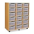 18 Tray Double Mobile Storage