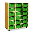 18 Tray Double Mobile Storage