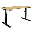 Leap Bamboo Rectangular Standing Office Desks