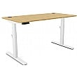 Leap Bamboo Rectangular Standing Office Desks