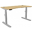 Leap Bamboo Curved Standing Office Desks