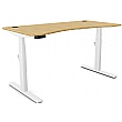 Leap Bamboo Curved Standing Office Desks