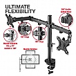 TTAP Double Arm Monitor Desk Mount