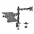 TTAP Single Arm Monitor Desk Mount with Laptop Tray