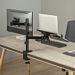 TTAP Single Arm Monitor Desk Mount with Laptop Tray
