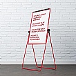 Coloured Frame Rotating Flip Chart Easel Magnetic A1
