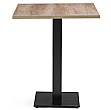 Black Cast Metal Square Dining Table