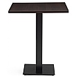 Black Cast Metal Square Dining Table