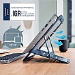 Leitz Ergo Aluminium Ultra-Flat Adjustable Laptop Stand