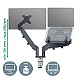 Leitz Ergo Space Saving Dual Monitor & Laptop Arm